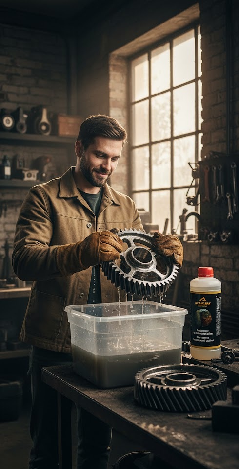 Odrdzewiacz profesjonalny do stali żeliwa metalu 1 litr AKTIVE BOX AB1202 - obrazek 9