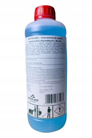 Koncentrat do mycia podłóg i wszystkich powierzchni zmywalnych 1 litr AKTIVE BOX BLUE AB1212