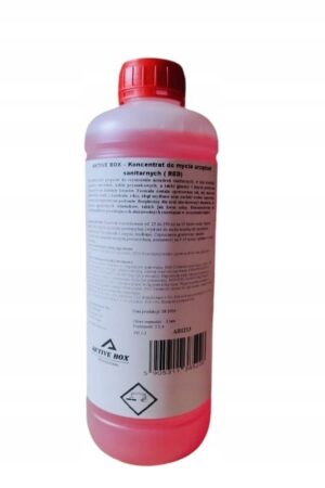 Koncentrat do czyszczenia urządzeń sanitarnych i łazienek 1 litr (anty-kamień, rdza, osady) AKTIVE BOX AB1213