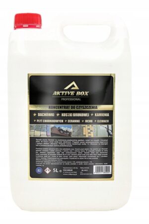 Koncentrat do czyszczenia dachów, kostki brukowej, kamienia i elewacji 5 litrów AKTIVE BOX AB1221