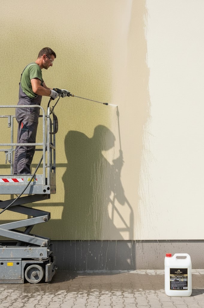 Koncentrat do czyszczenia dachów, kostki brukowej, kamienia i elewacji 5 litrów AKTIVE BOX AB1221 - obrazek 3