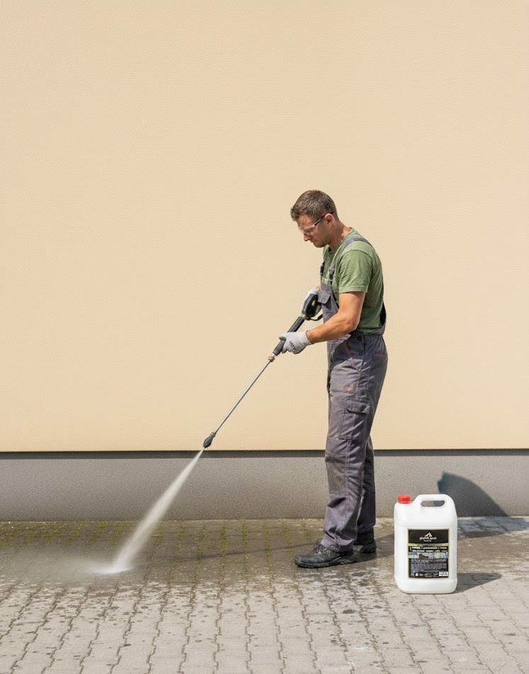 Koncentrat do czyszczenia dachów, kostki brukowej, kamienia i elewacji 5 litrów AKTIVE BOX AB1221 - obrazek 4