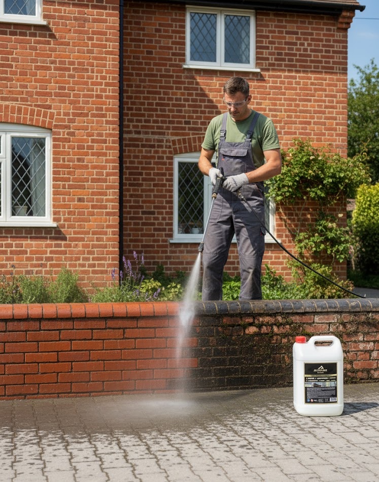 Koncentrat do czyszczenia dachów, kostki brukowej, kamienia i elewacji 5 litrów AKTIVE BOX AB1221 - obrazek 5